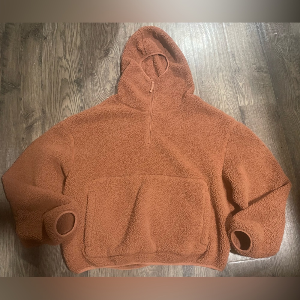 Standard/Cloth Fleece Hooded Zip Up Jacket, Men’s M